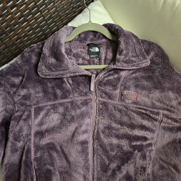 North Face Women's Osito Lux Fleece Jacket Midnight Mauve L RARE Color - Picture 4 of 7